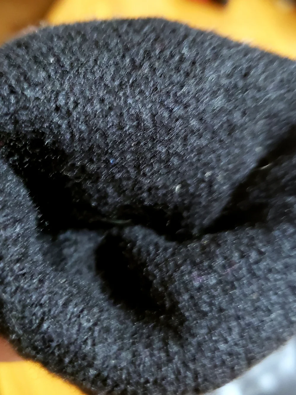 Women's Black Dress Gloves with Subtle Faux-Leather Trim - Picture 3 of 4